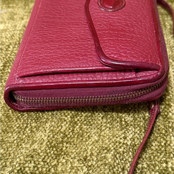 Dooney & Bourke Large Zip Along in Solid Rouge - Picture 5 of 12